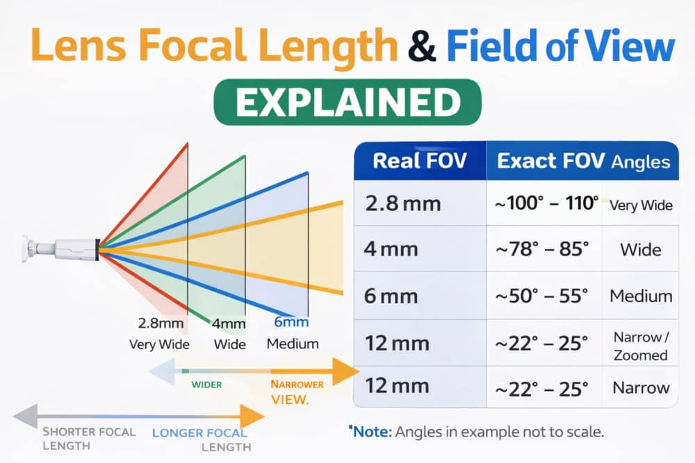 Camera Lens Focal Length vs Field of View (FOV) Complete Guide